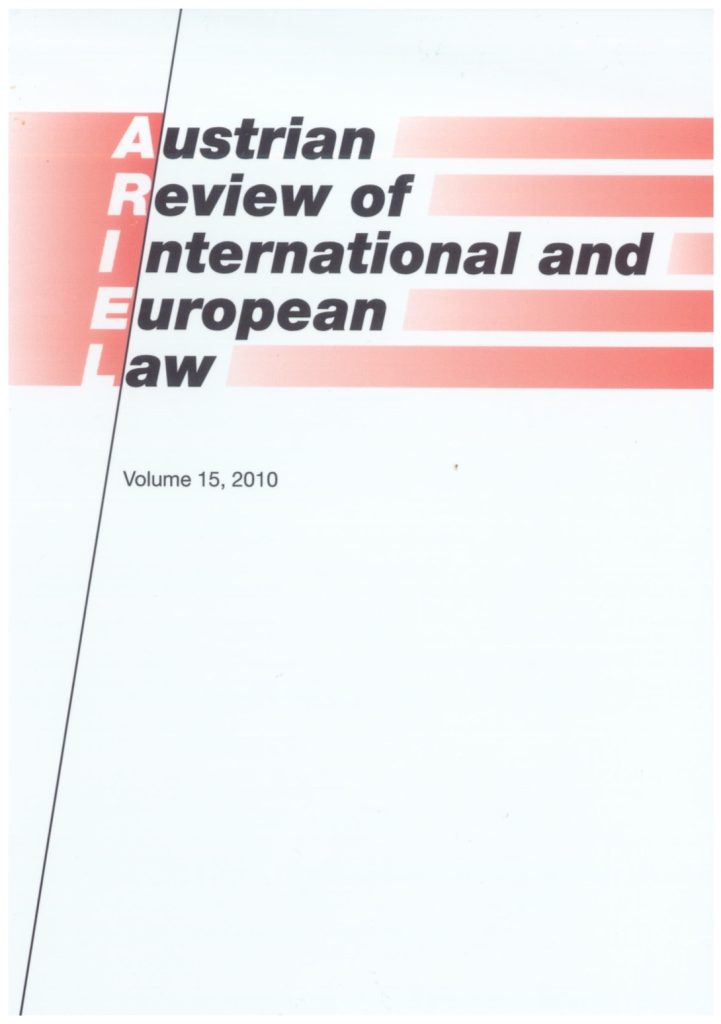 Austrian Review of European and International Law