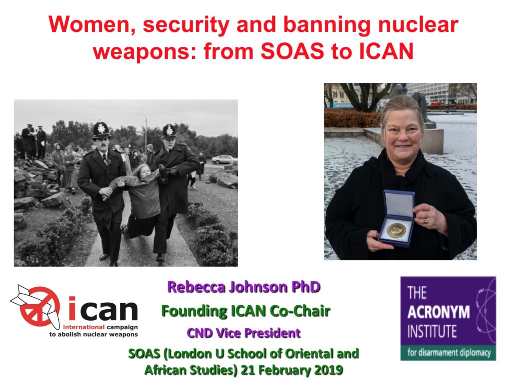 Women Security and Banning Nuclear Weapons Cover